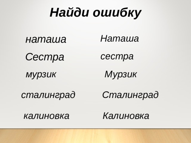 Найди ошибку наташа Наташа Сестра сестра мурзик Мурзик сталинград Сталинград калиновка Калиновка 