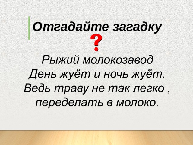 Отгадайте загадку 