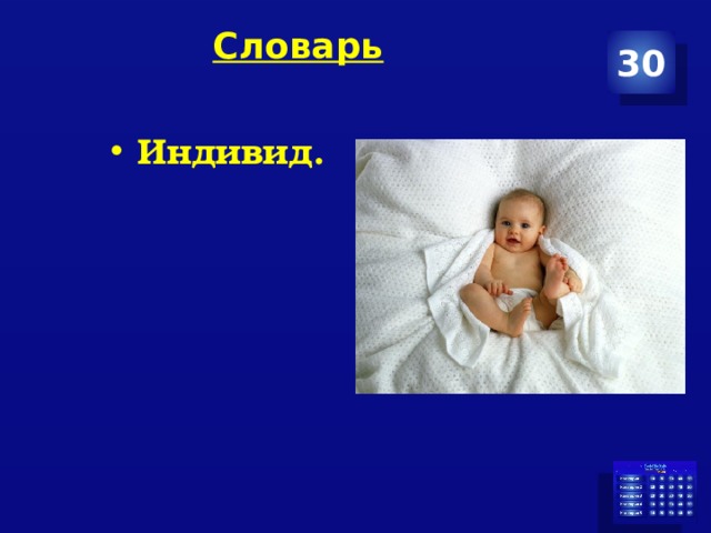 Словарь   30 Индивид. 