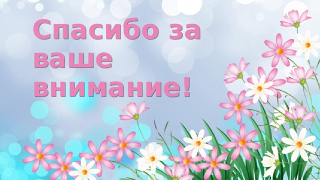 Спасибо за ваше внимание! 