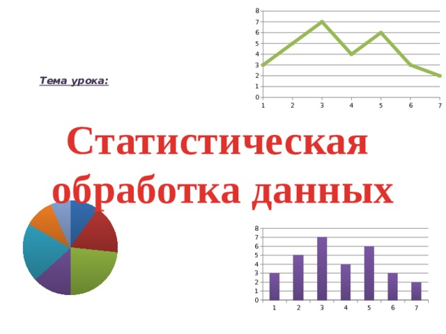 Тема урока: Статистическая обработка данных 