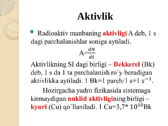 Aktivlik   