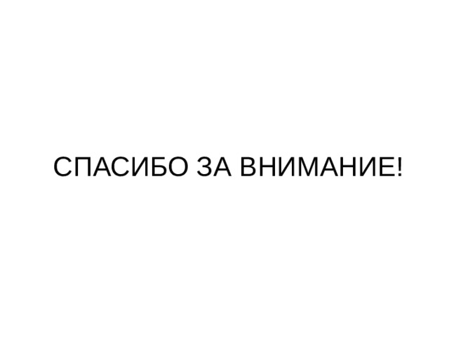 СПАСИБО ЗА ВНИМАНИЕ! 
