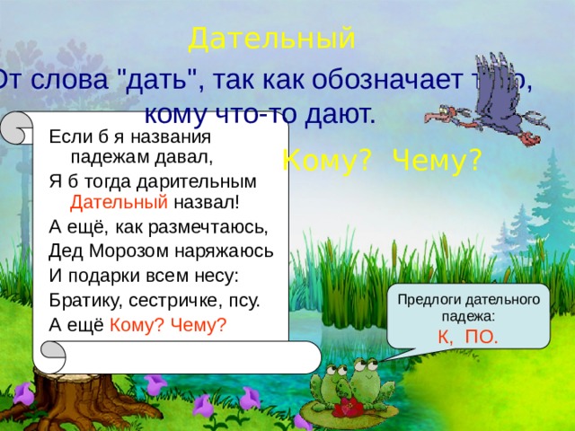Дательный От слова 