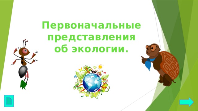 Первоначальные представления об экологии. 