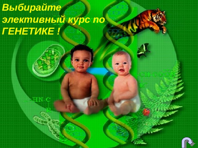 Выбирайте элективный курс по ГЕНЕТИКЕ ! 