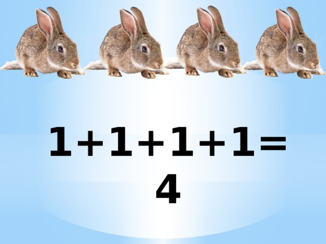 1+1+1+1=4 