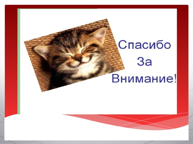 Спасибо за внимание! 