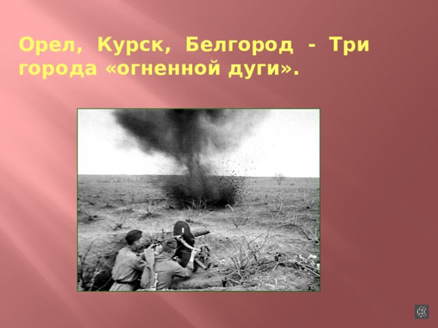  Орел, Курск, Белгород - Три города «огненной дуги». 