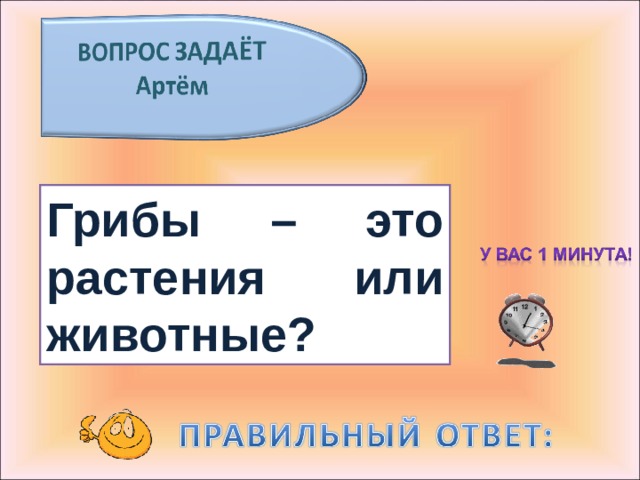 Грибы – это растения или животные? 