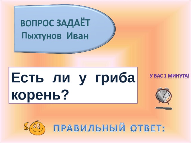Есть ли у гриба корень? 