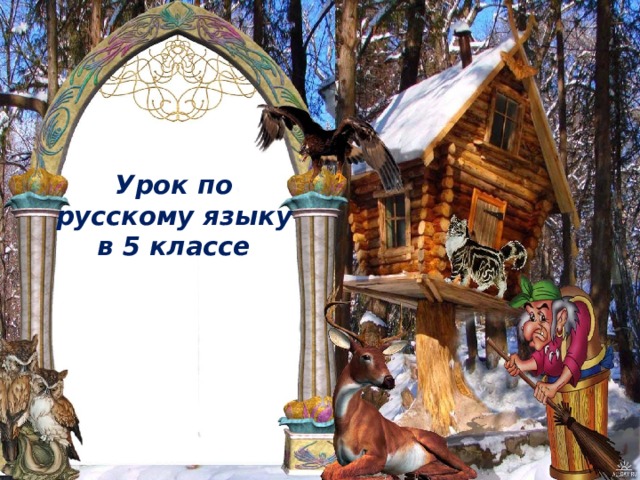 Урок по русскому языку в 5 классе   