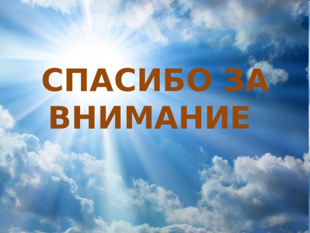 СПАСИБО ЗА ВНИМАНИЕ 