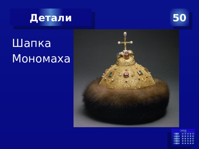 Детали 50 Шапка Мономаха 