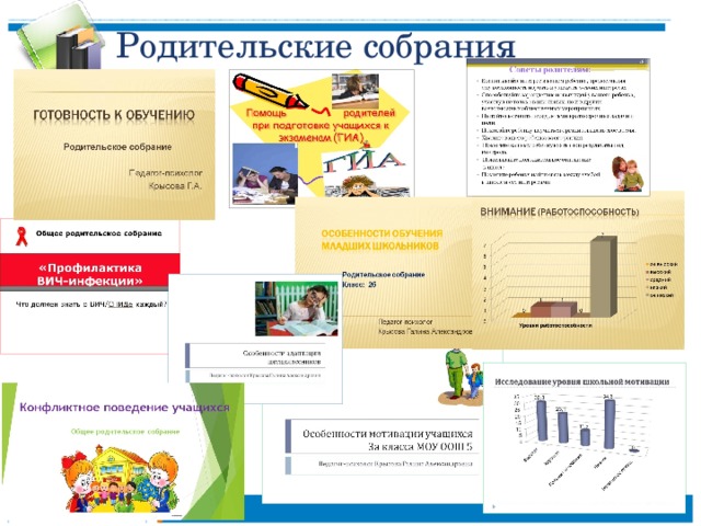 Родительские собрания 