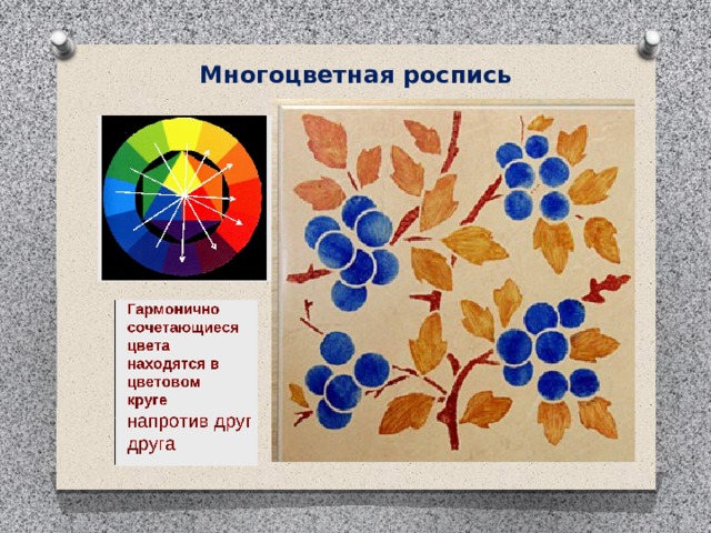 Многоцветная роспись 