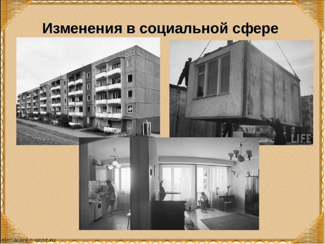 Изменения в социальной сфере 