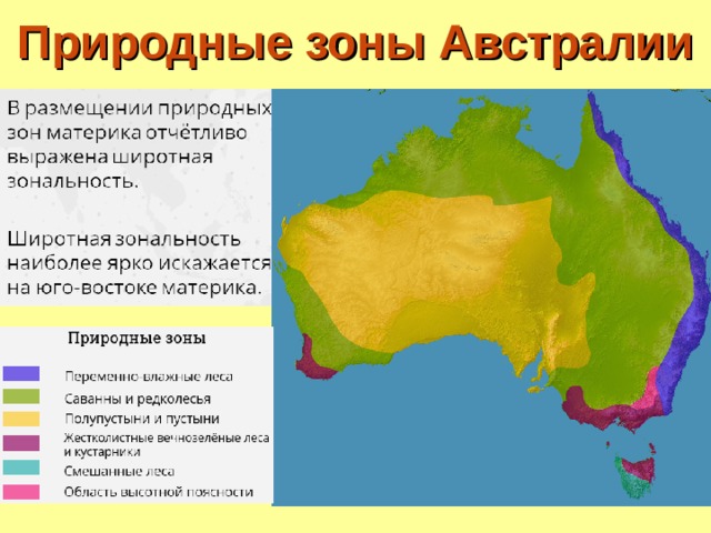 Природные зоны Австралии 