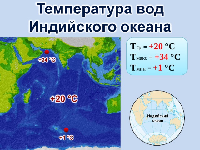 Т ср = +20 °C Т макс = +34 °C Т мин = +1 °C 