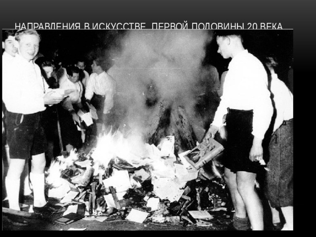 Направления в искусстве первой половины 20 века Авангардизм Экспрессионизм «Новая деловитость»  Р.П. Лозе В. Кандинский Канольдт Хиндемит «Марш» из сюиты «1922» 