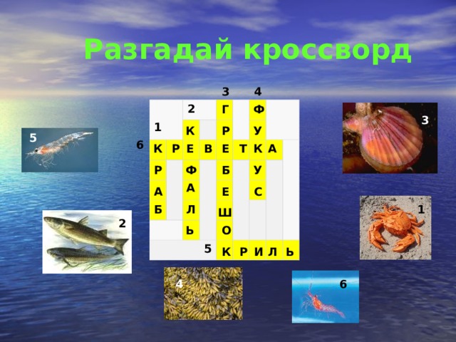 Разгадай кроссворд 4 3 Г Ф 2 3 1 У К Р 5 6 Р Е Е А К В К Т Б У Ф Р А Е А С Л Б 1 Ш 2 О Ь 5 Л И Р Ь К 4 6 