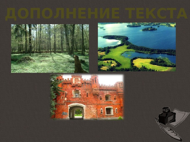 Дополнение текста 