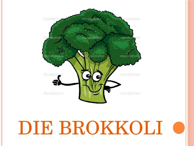 Die brokkoli 