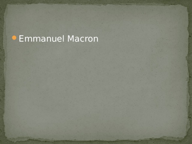Emmanuel Macron 