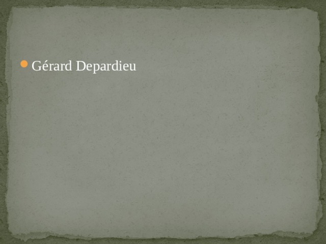 Gérard Depardieu 