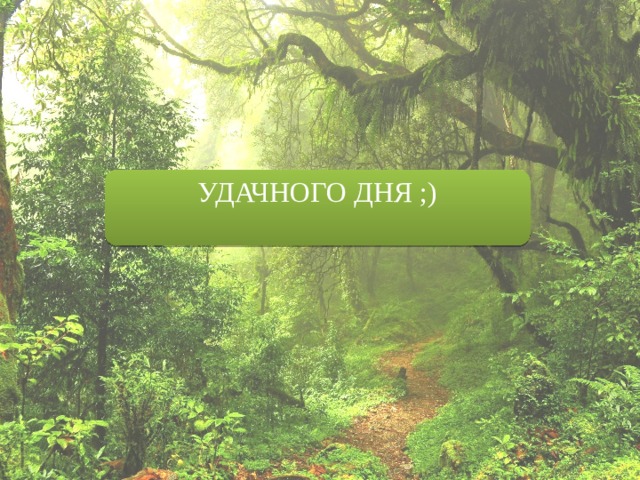 УДАЧНОГО ДНЯ ;) 