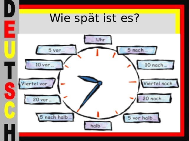 Wie spät ist es? 