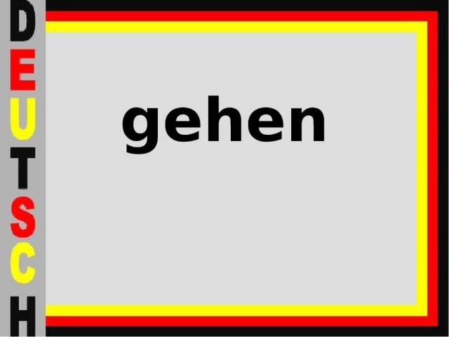 gehen 