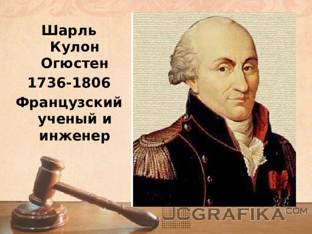 Шарль Кулон Огюстен 1736-1806 Французский ученый и инженер 