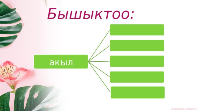 Бышыктоо: акыл 