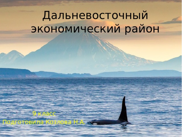 Дальневосточный экономический район 9 класс Подготовила Козлова Н.А. 