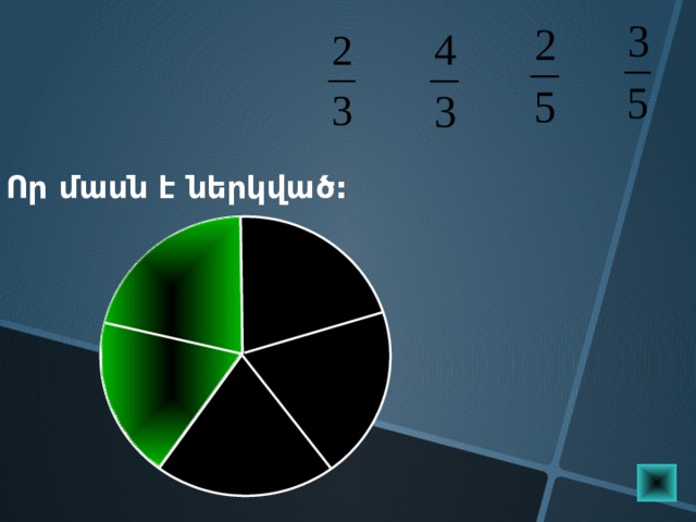 Որ մասն է ներկված: Пригласите к компьютеру ученика  
