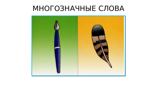 МНОГОЗНАЧНЫЕ СЛОВА 