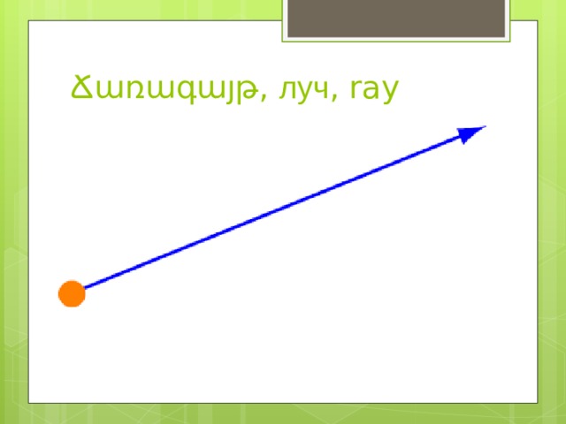 Ճառագայթ, луч , ray 