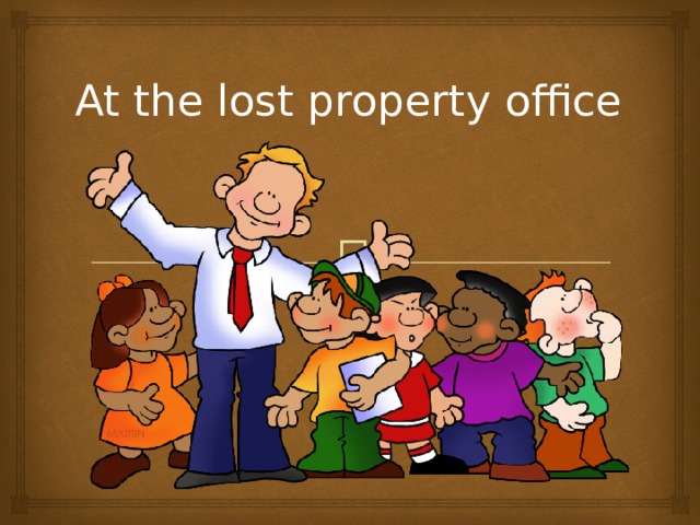 At the lost property office   