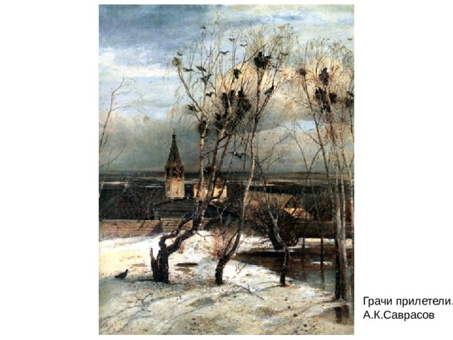 Грачи прилетели. А.К.Саврасов 