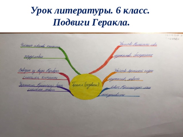 Урок литературы. 6 класс.  Подвиги Геракла. 