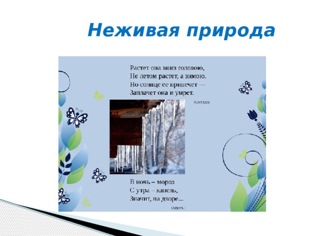  Неживая природа 