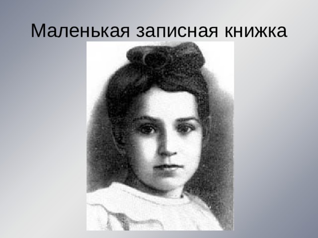 Маленькая записная книжка 