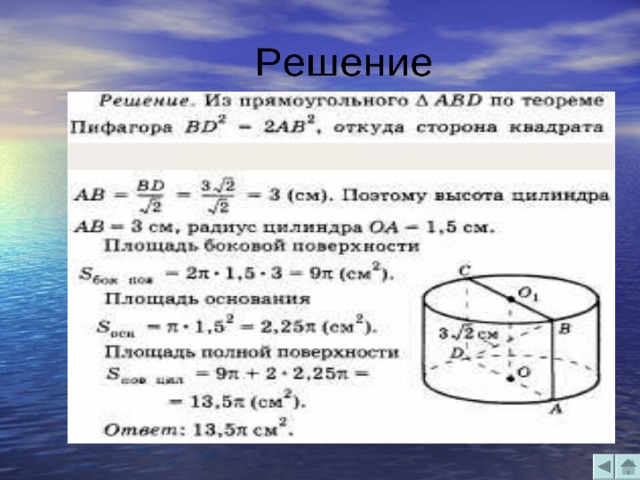 Понятия связанные с цилиндром 