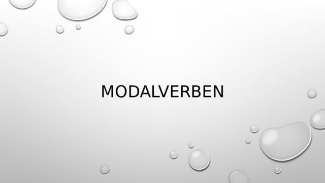 Modalverben 