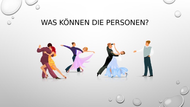 Was können die Personen? 