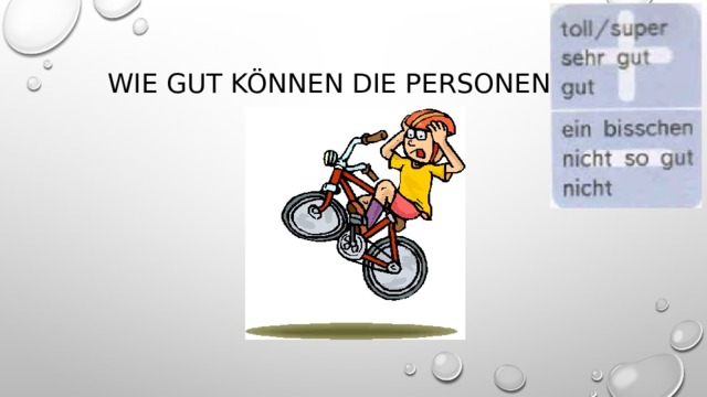 Wie gut können die Personen …? 