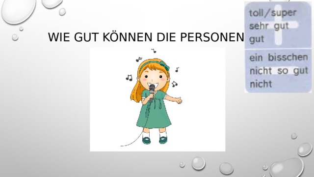Wie gut können die Personen …? 