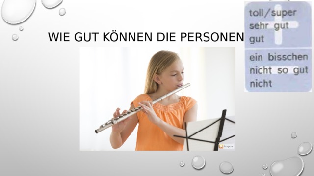 Wie gut können die Personen …? 