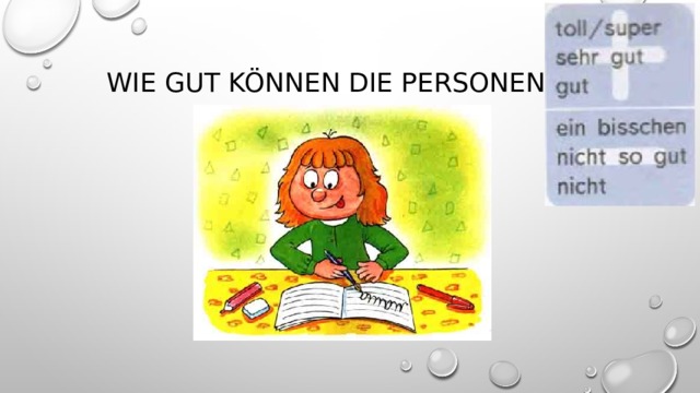 Wie gut können die Personen …? 